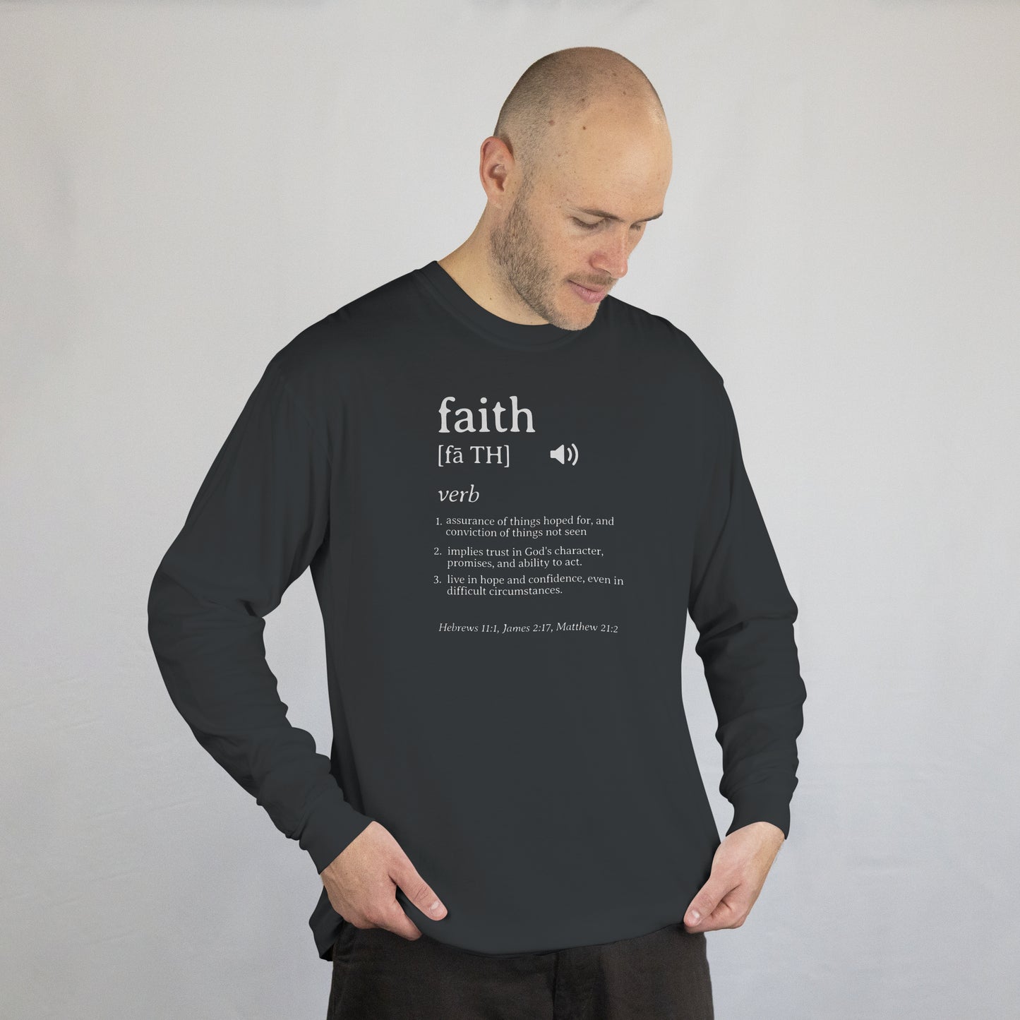 Faith Definition Softstyle Long Sleeve