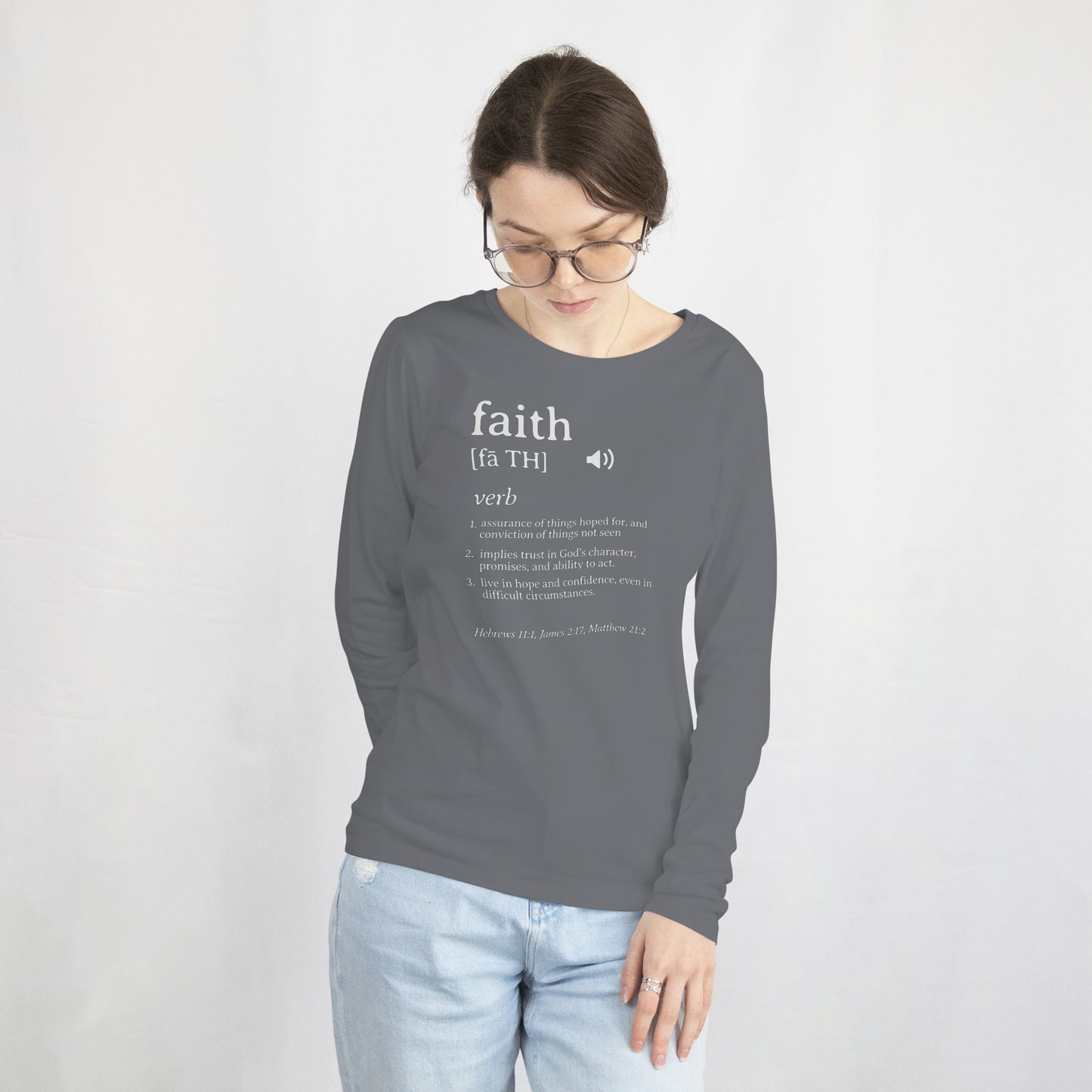 Faith Definition Softstyle Long Sleeve