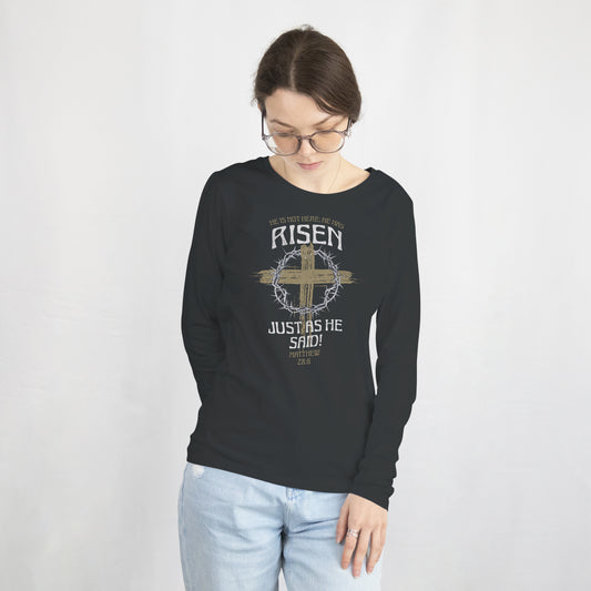 He Has Risen Softstyle Long Sleeve