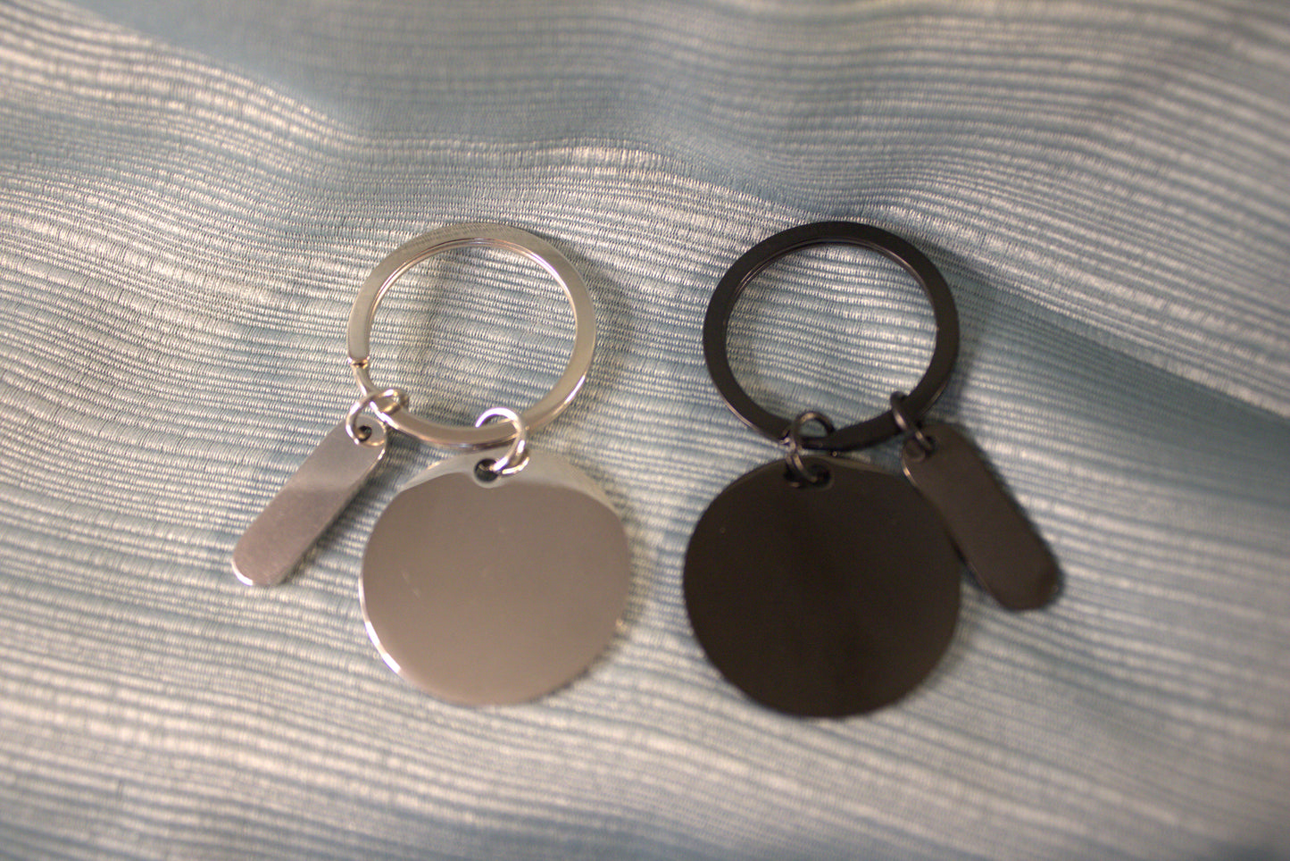Circular Keychain with Tag