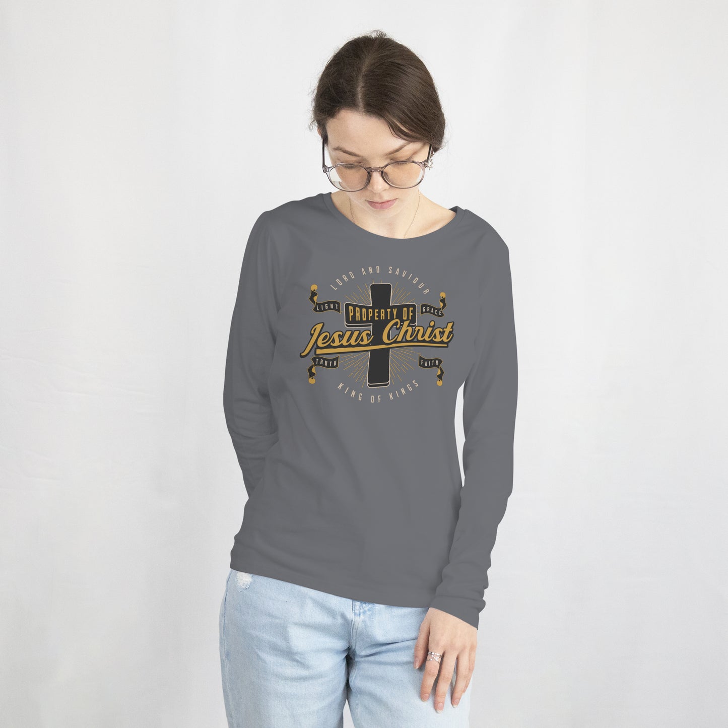 Property of Jesus Christ Softstyle Long Sleeve
