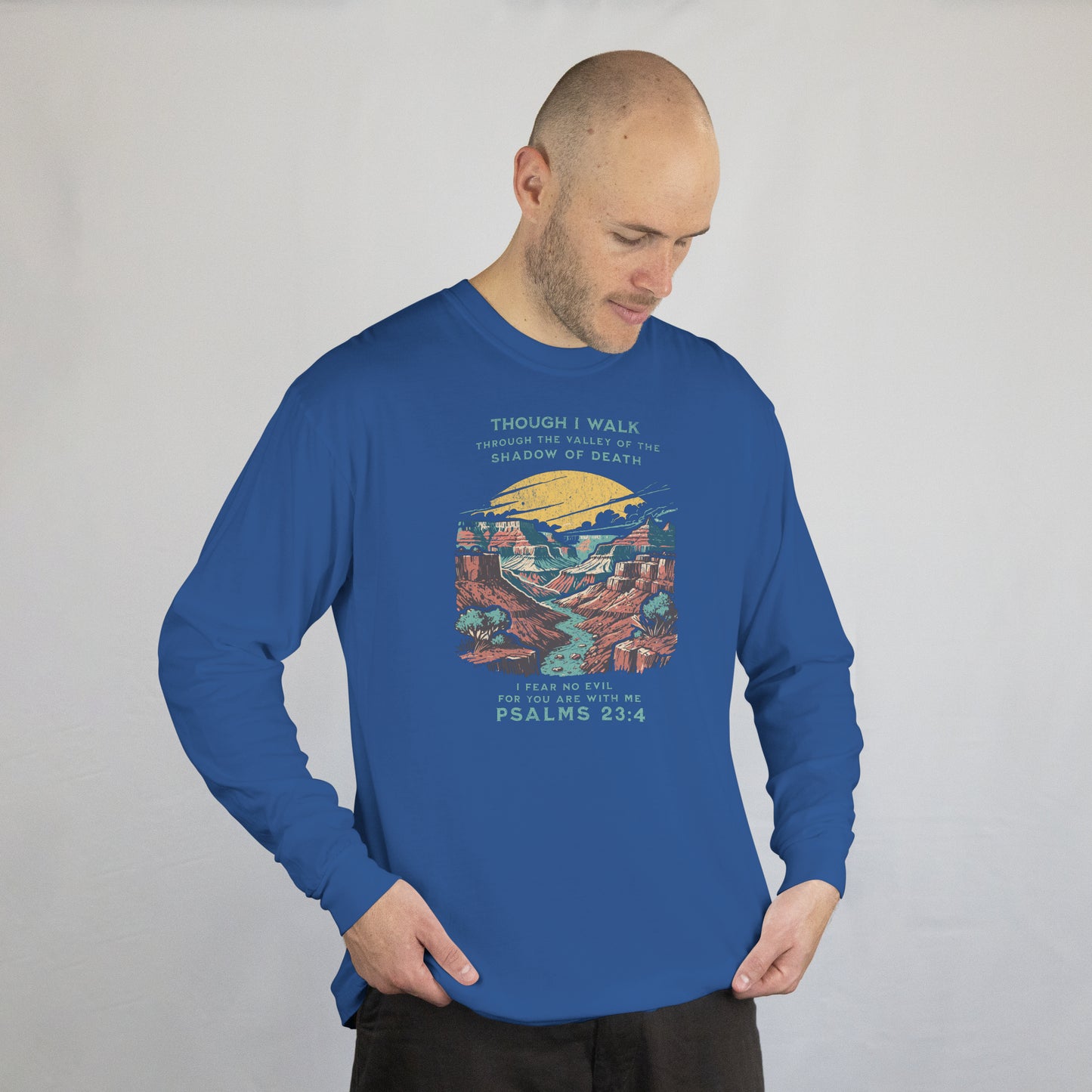 Psalms 23:4 Softstyle Long Sleeve