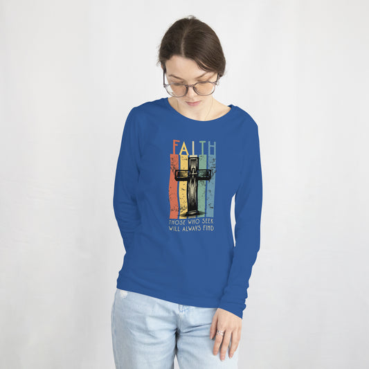 Seek Faith Softstyle Long Sleeve