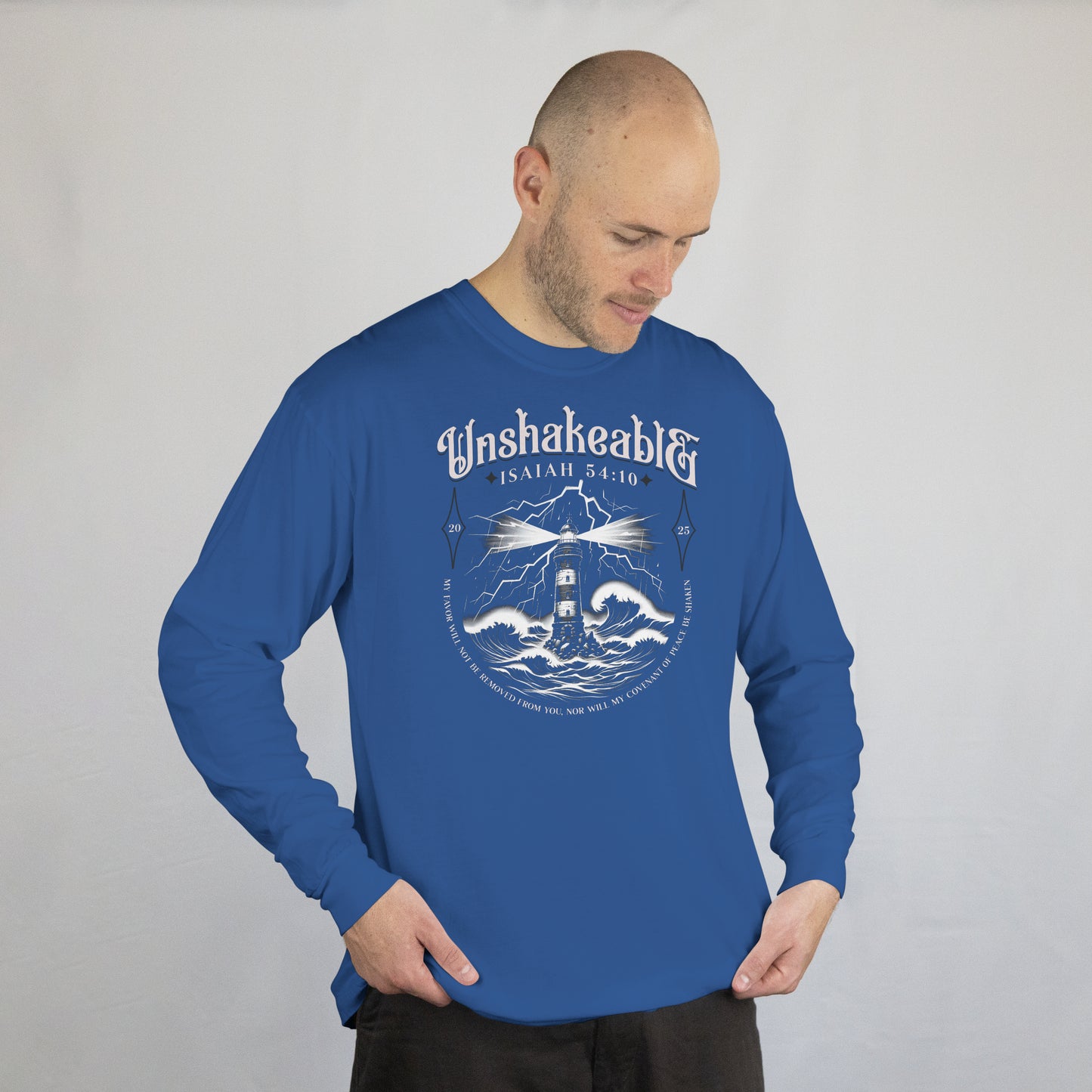 Isaiah 54:10 Unshakeable Softstyle Long Sleeve