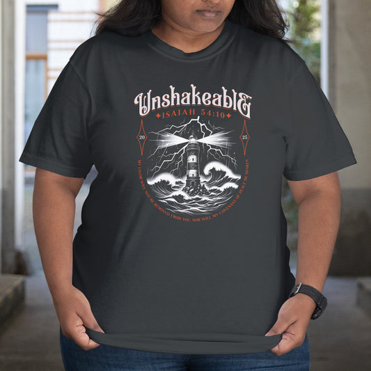 Isaiah 54:10 Unshakeable Spirit T-Shirt