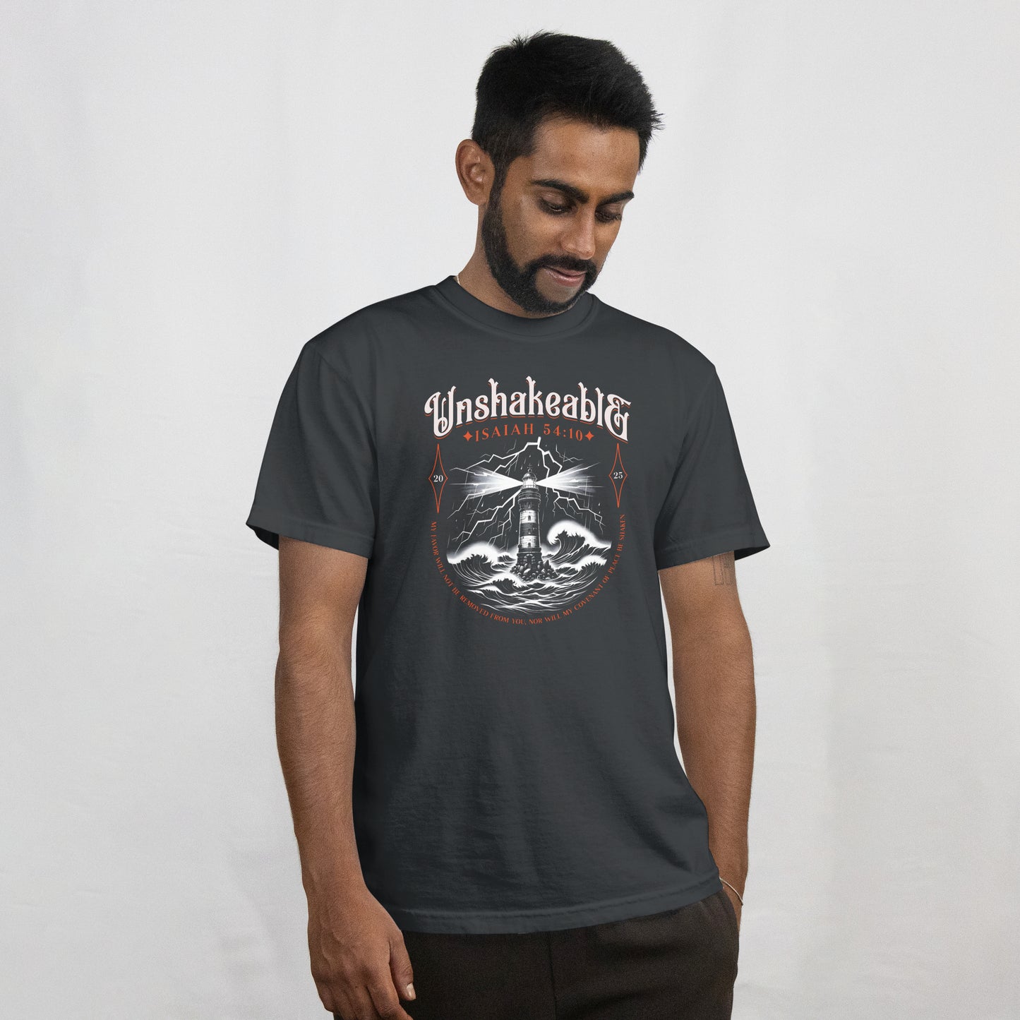 Isaiah 54:10 Unshakeable Spirit T-Shirt