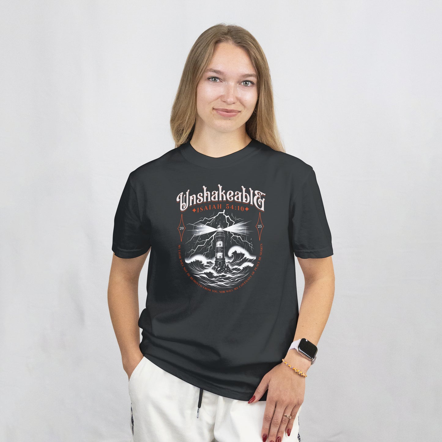 Isaiah 54:10 Unshakeable Spirit T-Shirt