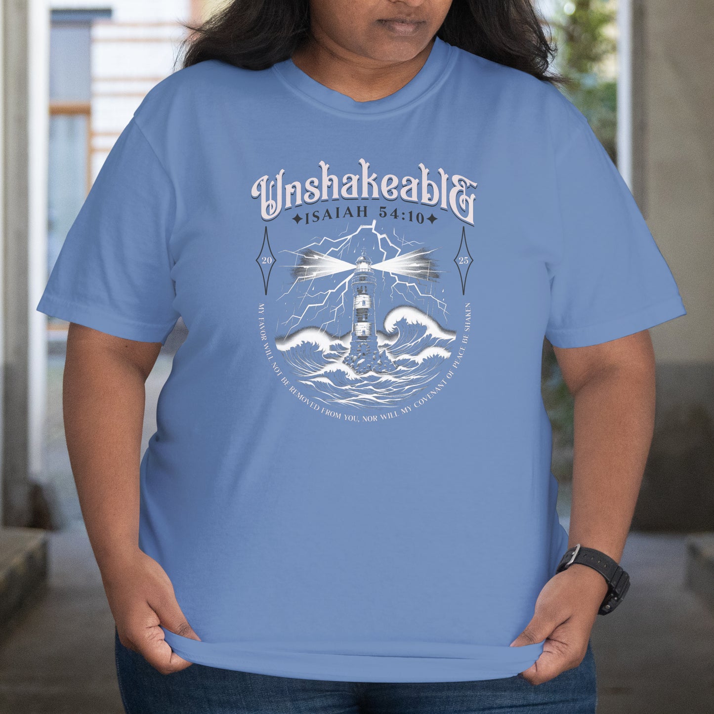 Isaiah 54:10 Unshakeable Spirit T-Shirt