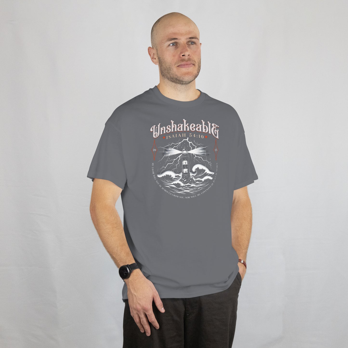 Isaiah 54:10 Unshakeable Spirit T-Shirt