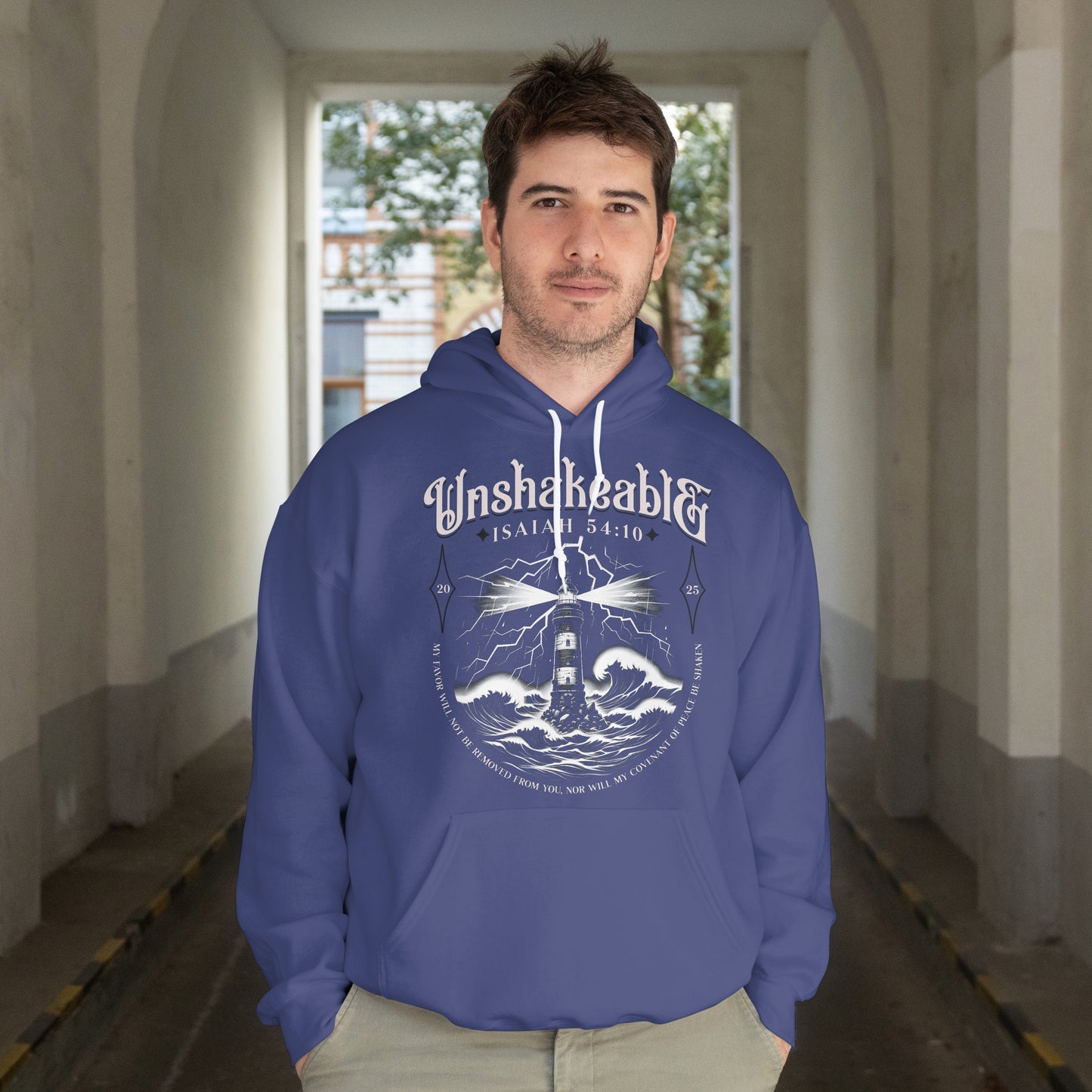 Isaiah 54:10 Unshakeable Hoodie