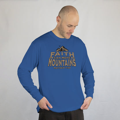 Faith Moves Mountains Softstyle Long Sleeve
