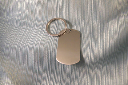 Dog Tag Keychain